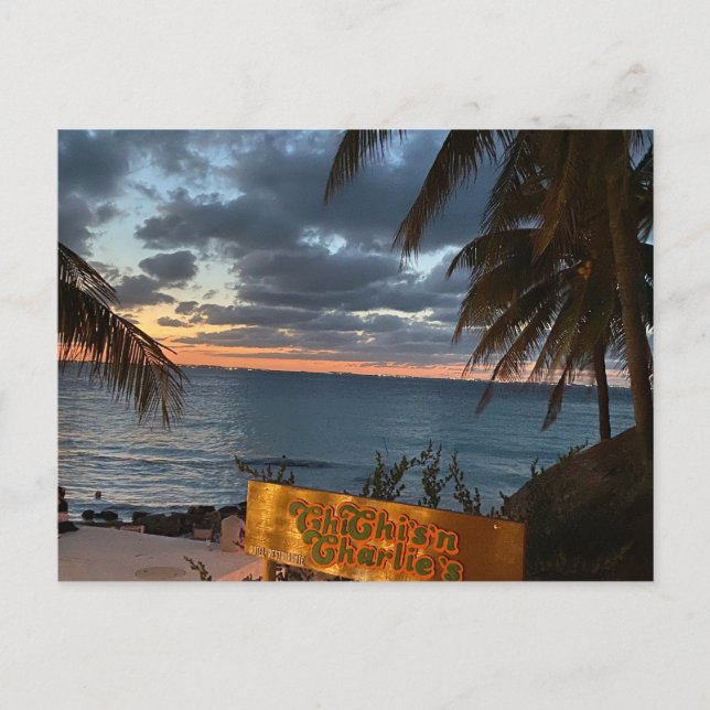 Sunset Postcard at Chichi's'n Charlie's (Front)