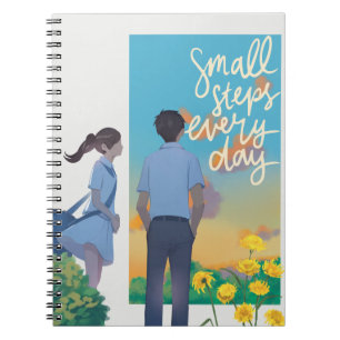 Sunset Promises - Notebook realistic anime art 