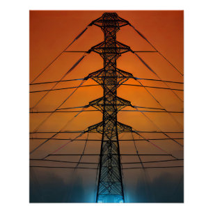 Sunset Pylon Poster