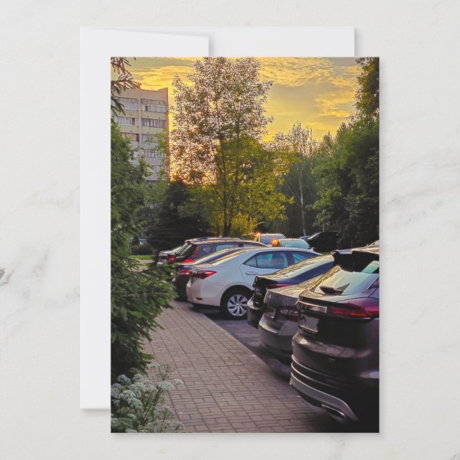 Sunset Quietude Save The Date – Customizable (Front)