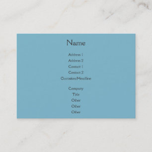 Sunset Rays Teal Blue Business Card