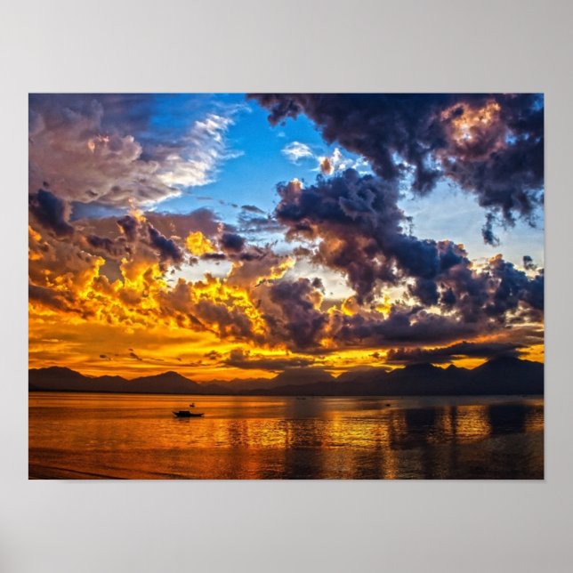 Sunset Red Poster (Front)