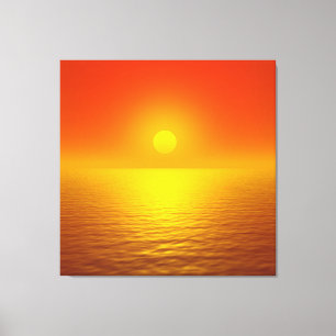 Sunset Reflection Canvas Print