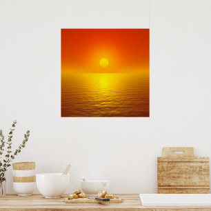Sunset Reflection Poster