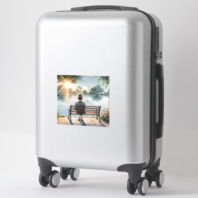 Sunset Reflections Lake Scene (Suitcase)