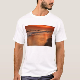 Sunset reflections off clouds and ocean shore T-Shirt