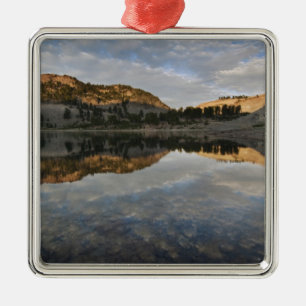 Sunset reflections on Lake Helen, Lassen Metal Ornament