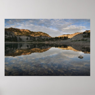 Sunset reflections on Lake Helen, Lassen Poster