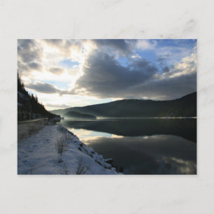 Sunset reflections postcard