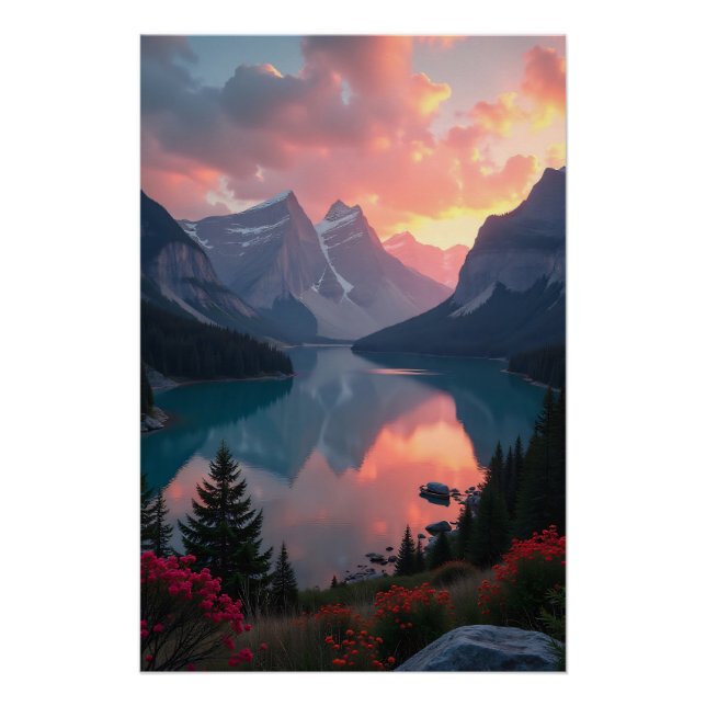 Sunset Reflections Poster (Front)