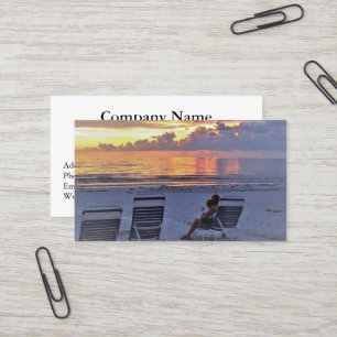 Sunset Retirement Business Cards