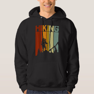 Sunset Retro Vintage Nature Mountain Hiking Hoodie