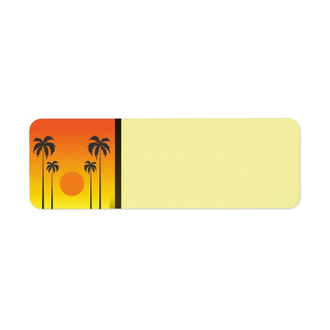 Sunset Return Address Label (Front)