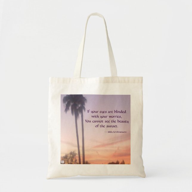Sunset Reusable Tote Bag (Front)