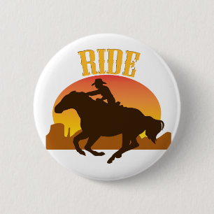 Sunset Ride 2 Inch Round Button