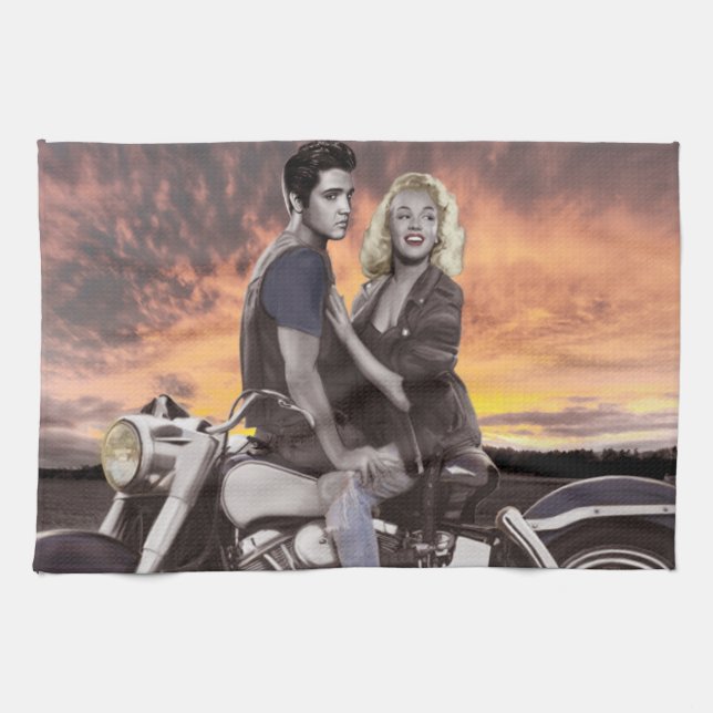 Sunset Ride 2 Kitchen Towel (Horizontal)