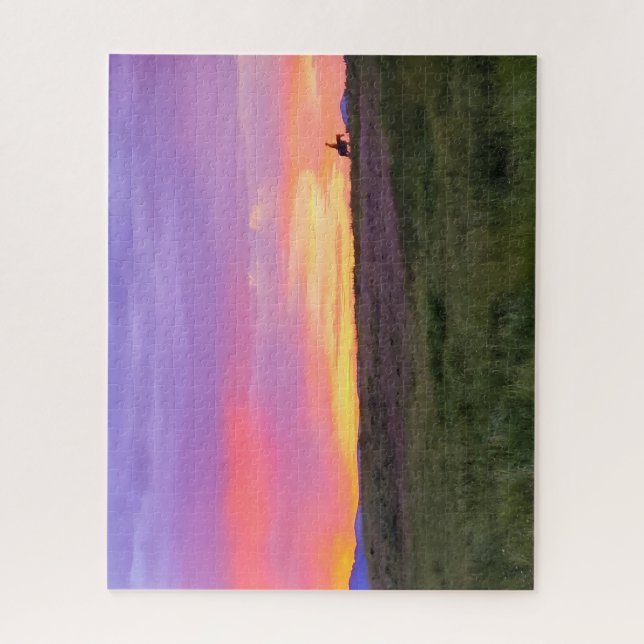Sunset Ride Jigsaw Puzzle (Vertical)