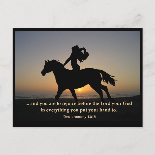 Sunset Ride POSTCARD (Front)