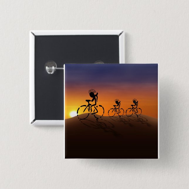 Sunset Riders 2 Inch Square Button (Front & Back)