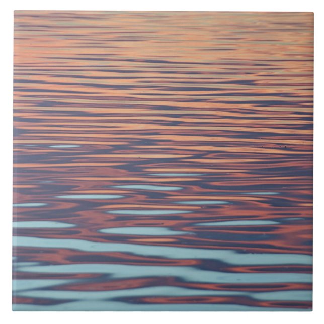 Sunset Ripples on Water Tile (Front)