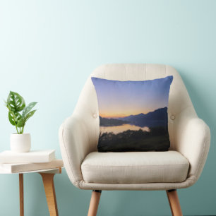 Sunset Riverside Throw Pillow