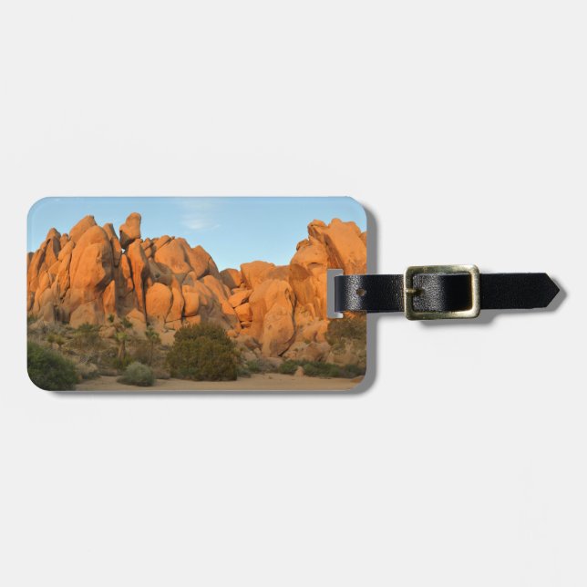 Sunset Rocks at Joshua Tree Luggage Tag (Front Horizontal)