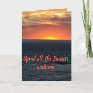 Sunset Romance Card