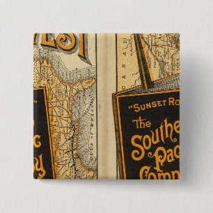 Sunset Route 2 Inch Square Button