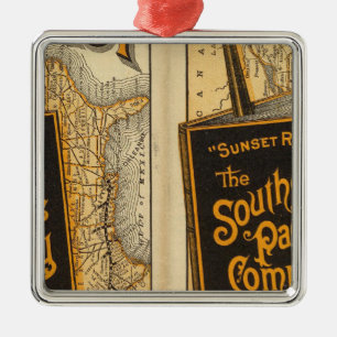 Sunset Route Metal Ornament