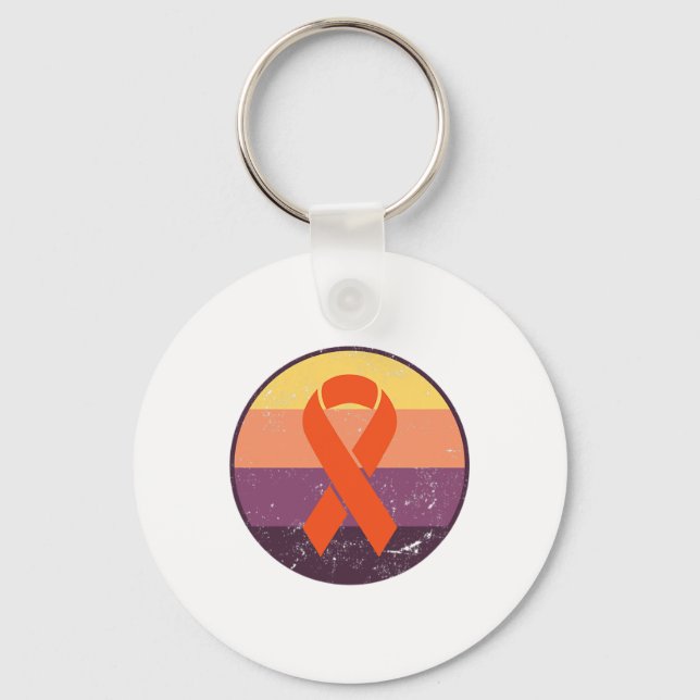 Sunset Rsd Crps Awareness  Keychain (Front)