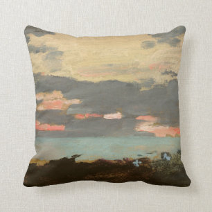 Sunset, Saco Bay Throw Pillow