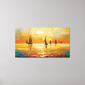 Sunset Sail Canvas Print