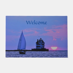 Sunset Sail Doormat