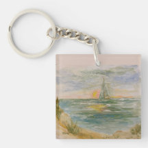 Sunset Sail Keychain