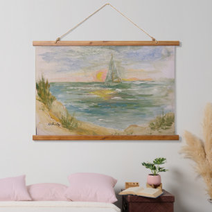Sunset Sail Tapestry