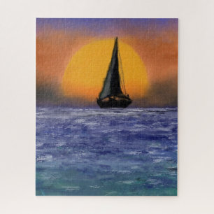 Sunset Sailboat Puzzle