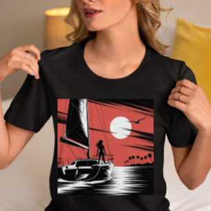 Sunset Sailing Adventure Graphic Tri-Blend Shirt