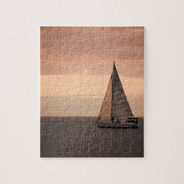 Sunset Sailing Cruise - 8x10 - 110 pcs. Jigsaw Puzzle (Vertical)