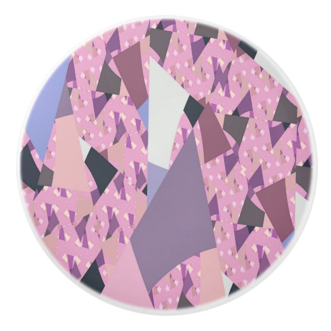 SUNSET SAILS ABSTRACT CERAMIC KNOB (Front)