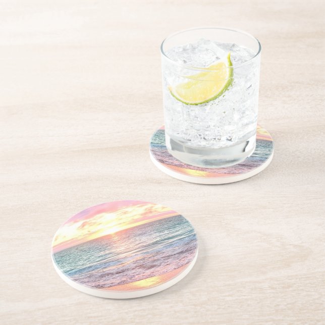 Sunset sandstone coaster (Side)