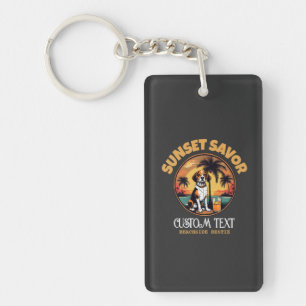 Sunset Savour - Beachside Bestie Personalized Keychain