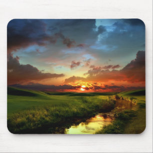 Sunset Scene Mouse Pad