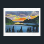 Sunset Scene on the Columbia River Postcard<br><div class="desc">Portland, Oregon - Sunset Scene on the Columbia River - Portland, OR was created in 1942. This image depicts scenes from Portland, OR.</div>