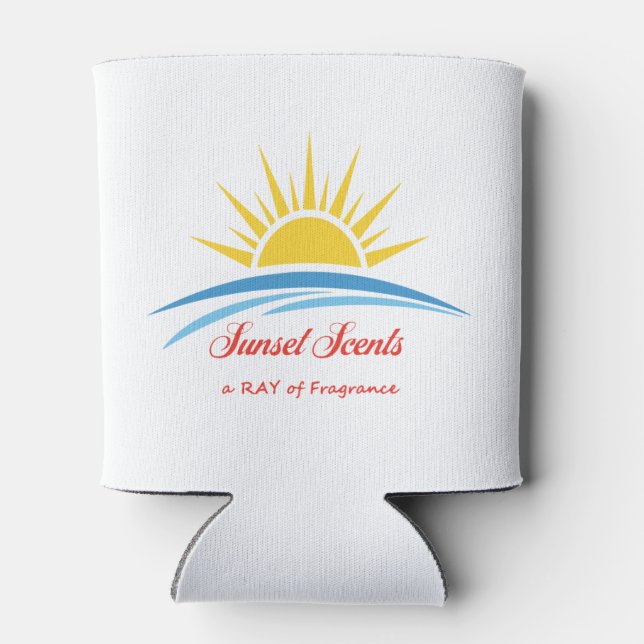 Sunset Scents Logo can cooler (Back)