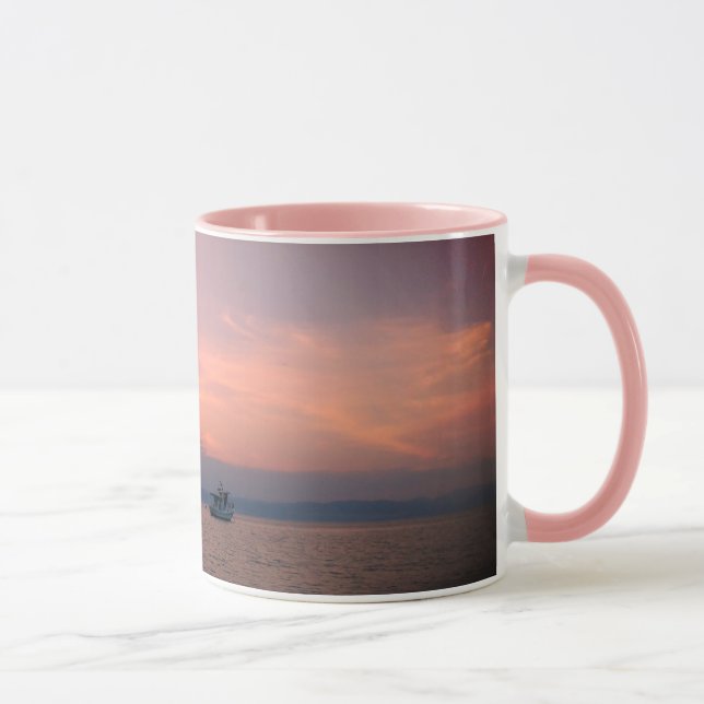 Sunset Sea Black 325 ml  Ringer Combo Mug (Right)