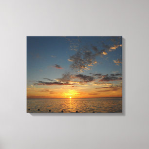 Sunset Sea Canvas Print