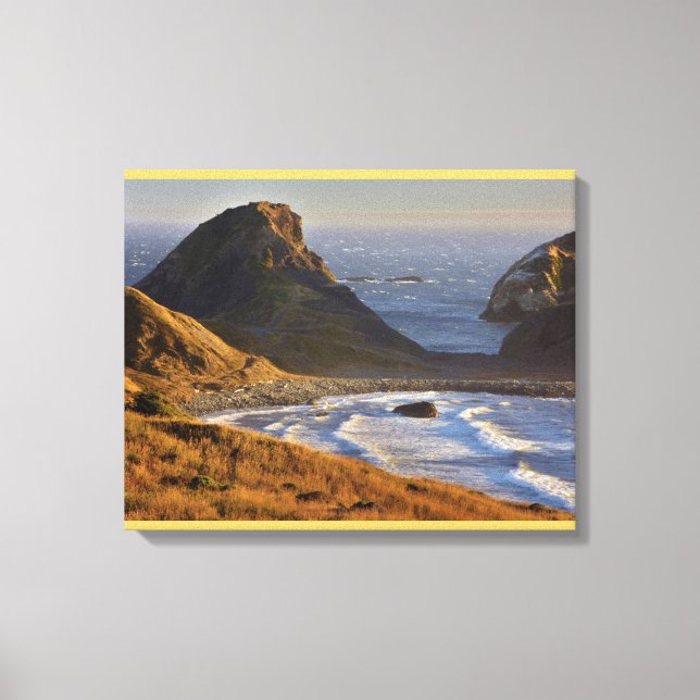 Sunset, Sea Stacks, Sisters, Oregon Coast Canvas Print (Front)