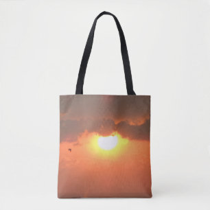 Sunset & Seagull Tote Bag