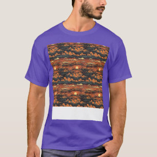 Sunset Seamless Pattern Sun Sky Light Sunlight Sun T-Shirt