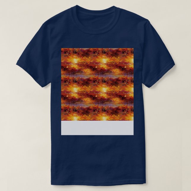 Sunset Seamless Pattern Sun Sky Light Sunlight Sun T-Shirt (Design Front)